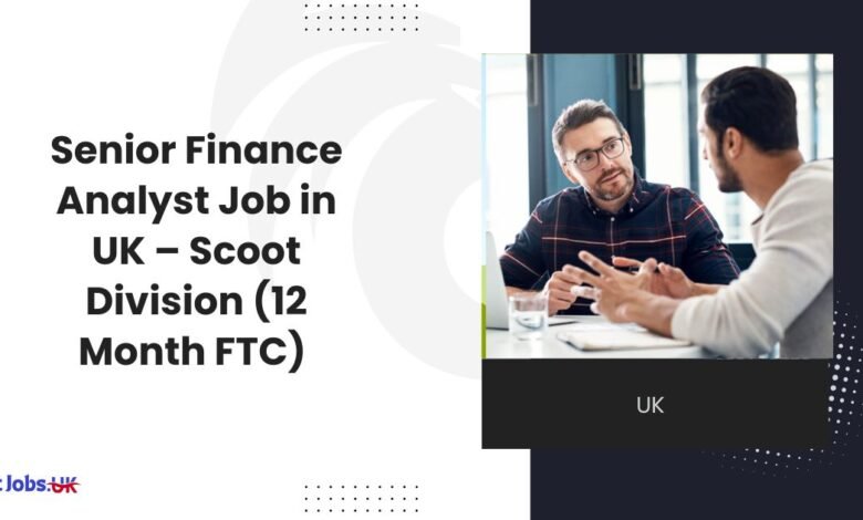 Senior Finance Analyst Job in UK - Scoot Division (12 Month FTC) - Booker Group