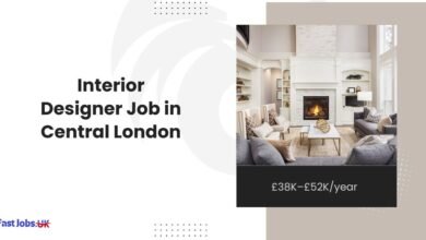 Interior Designer Job in Central London £38K–£52Kyear