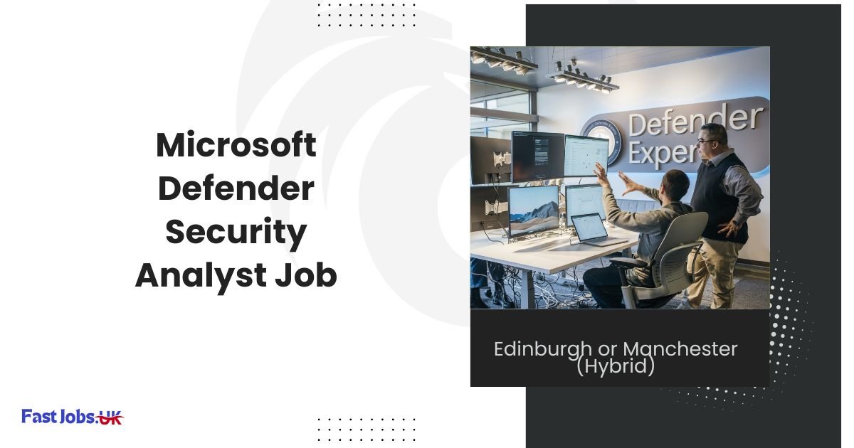 Microsoft Defender Security Analyst Job Edinburgh or Manchester (Hybrid)