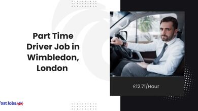 Part Time Driver Job in Wimbledon, London £12.71Hour