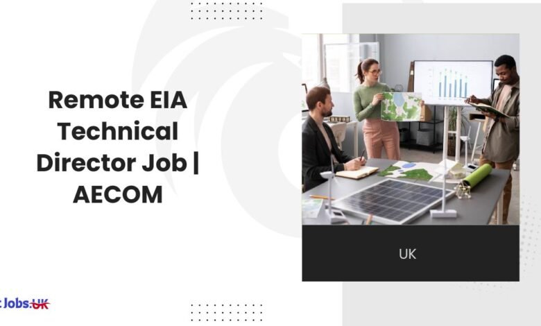 Remote EIA Technical Director Job AECOM Solar & Battery Expert
