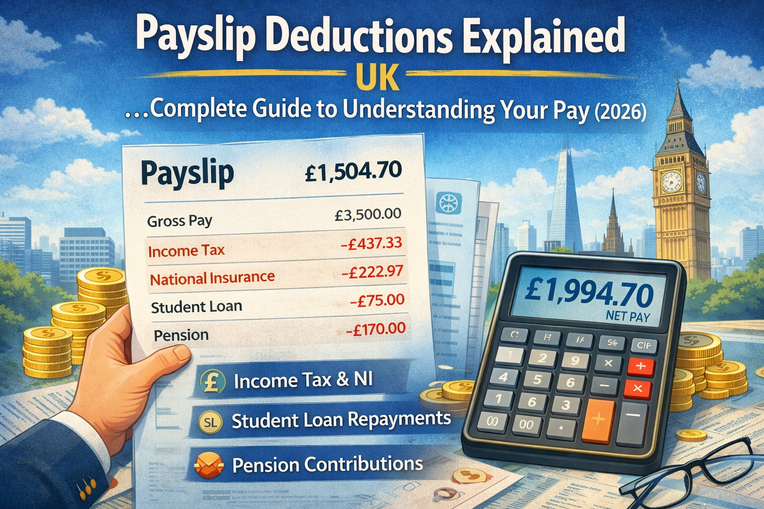Payslip Deductions Explained UK: Complete Guide to Understanding Your Pay (2026)