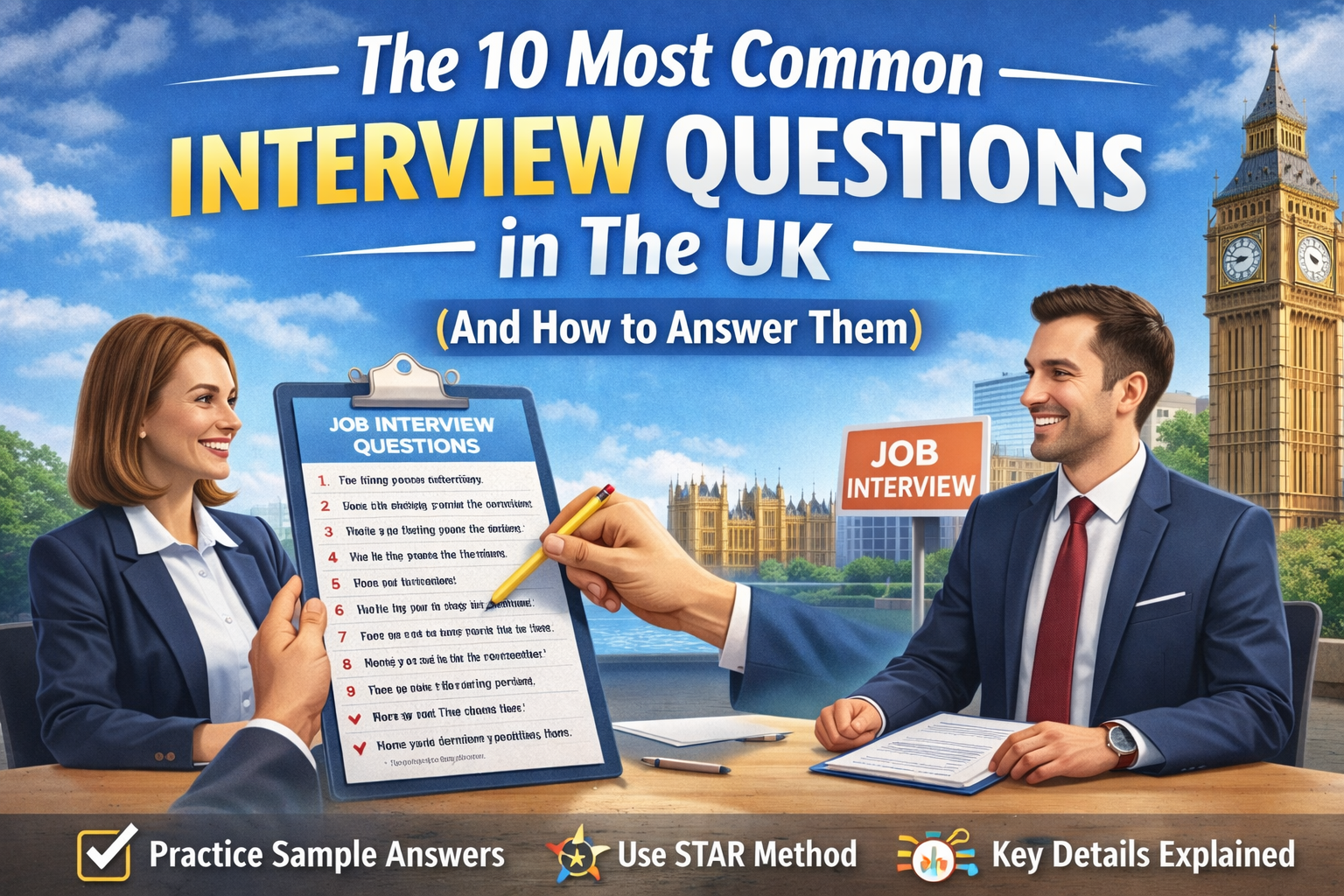 The 10 Most Common Interview Questions in The UK (And How To Answer Them)